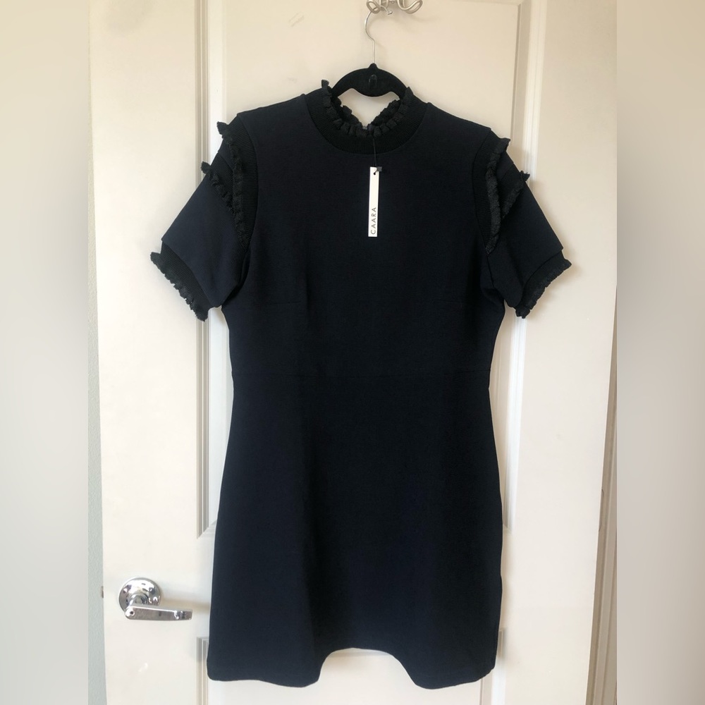 Black and Blue Caara Dress